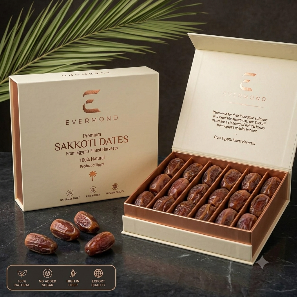 EVERMOND Premium Egyptian Bartamouda Dates